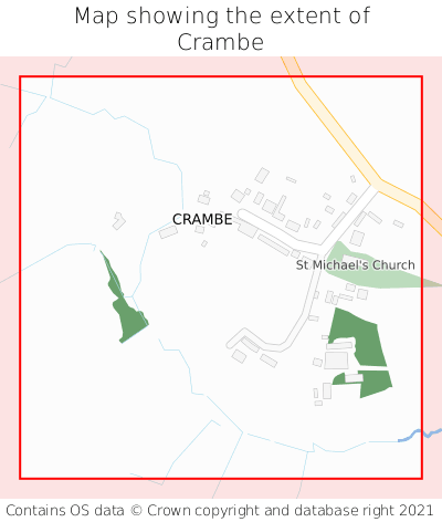 Map showing extent of Crambe as bounding box