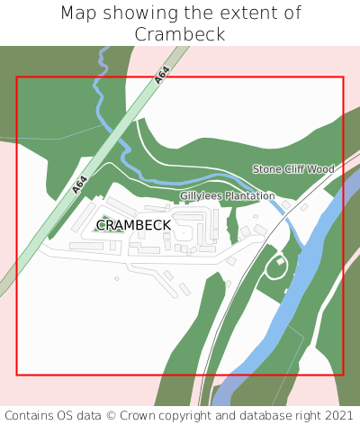 Map showing extent of Crambeck as bounding box