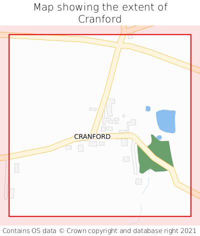 Map showing extent of Cranford as bounding box