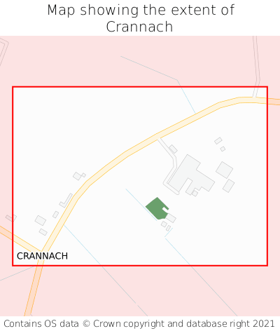 Map showing extent of Crannach as bounding box