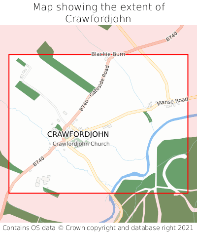 Map showing extent of Crawfordjohn as bounding box