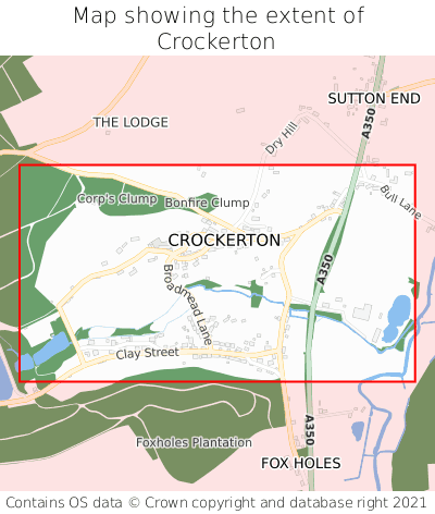 Map showing extent of Crockerton as bounding box