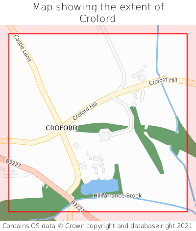 Map showing extent of Croford as bounding box