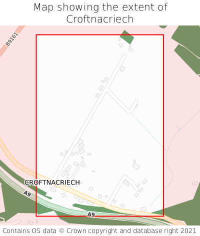 Map showing extent of Croftnacriech as bounding box