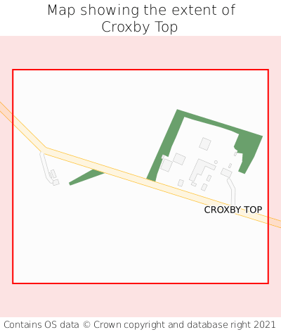 Map showing extent of Croxby Top as bounding box