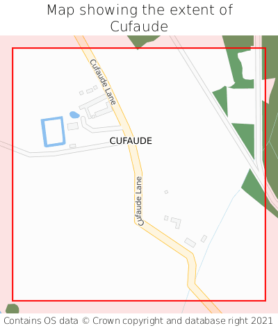 Map showing extent of Cufaude as bounding box