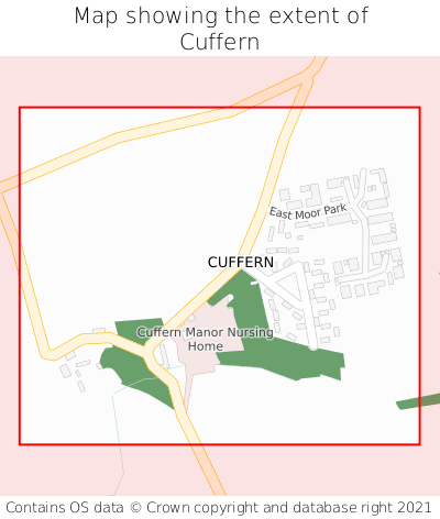 Map showing extent of Cuffern as bounding box