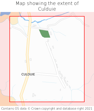 Map showing extent of Culduie as bounding box