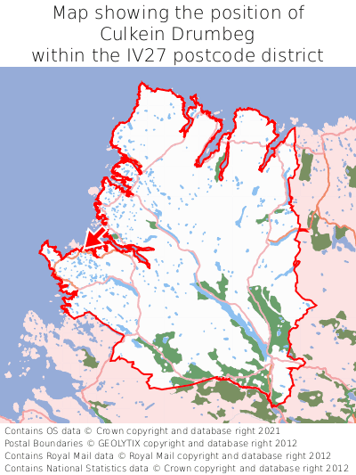 Map showing location of Culkein Drumbeg within IV27