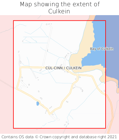 Map showing extent of Culkein as bounding box