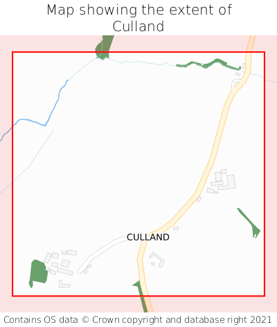 Map showing extent of Culland as bounding box