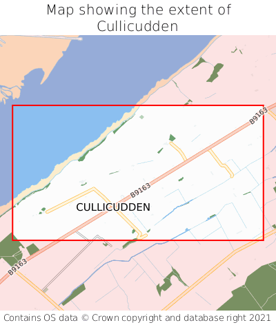 Map showing extent of Cullicudden as bounding box