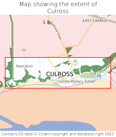 Map showing extent of Culross as bounding box