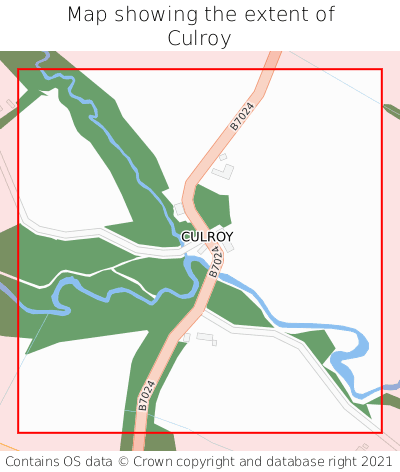 Map showing extent of Culroy as bounding box