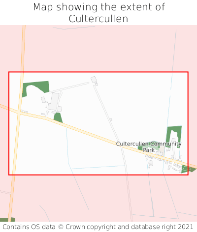 Map showing extent of Cultercullen as bounding box
