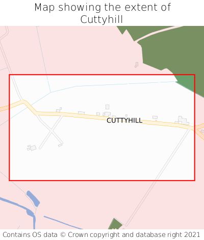 Map showing extent of Cuttyhill as bounding box