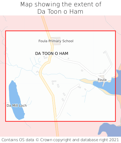 Map showing extent of Da Toon o Ham as bounding box