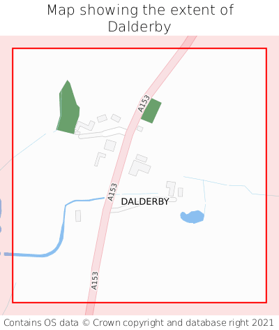 Map showing extent of Dalderby as bounding box