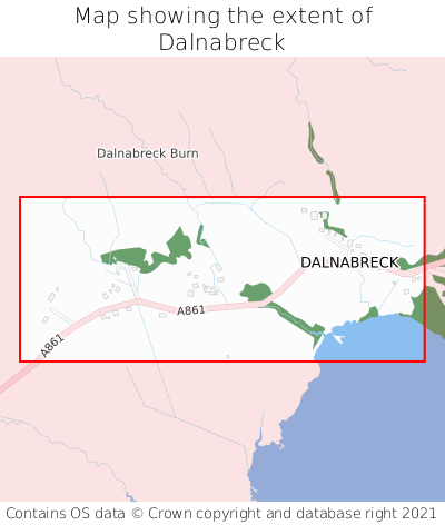 Map showing extent of Dalnabreck as bounding box