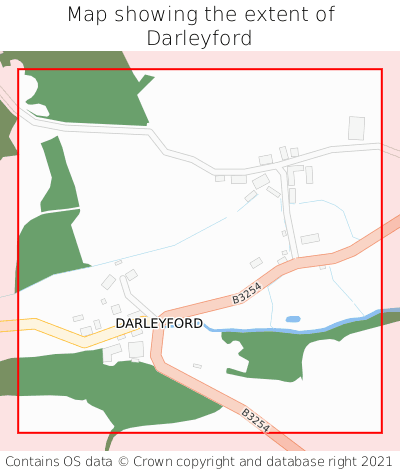 Map showing extent of Darleyford as bounding box