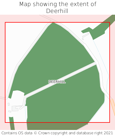 Map showing extent of Deerhill as bounding box