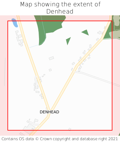 Map showing extent of Denhead as bounding box