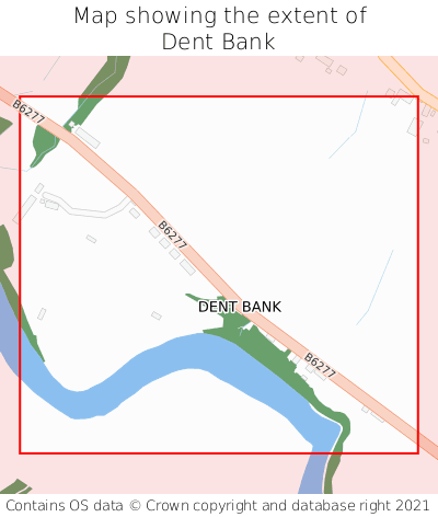 Map showing extent of Dent Bank as bounding box