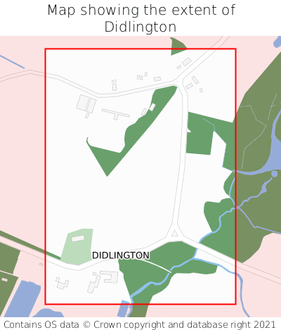 Map showing extent of Didlington as bounding box