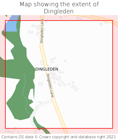 Map showing extent of Dingleden as bounding box