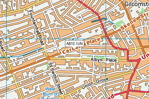 AB10 1UN map - OS VectorMap District (Ordnance Survey) AB10 1UN map - OS VectorMap District (Ordnance Survey)
