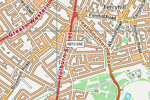 AB10 6AE map - OS VectorMap District (Ordnance Survey) AB10 6AE map - OS VectorMap District (Ordnance Survey)