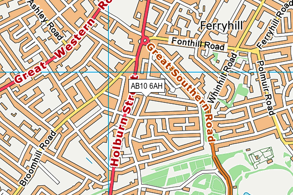 AB10 6AH map - OS VectorMap District (Ordnance Survey) AB10 6AH map - OS VectorMap District (Ordnance Survey)