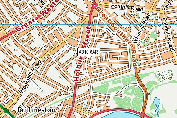 AB10 6AR map - OS VectorMap District (Ordnance Survey) AB10 6AR map - OS VectorMap District (Ordnance Survey)