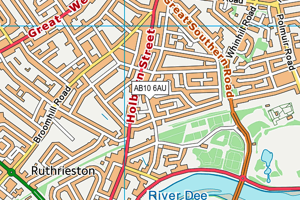 AB10 6AU map - OS VectorMap District (Ordnance Survey) AB10 6AU map - OS VectorMap District (Ordnance Survey)