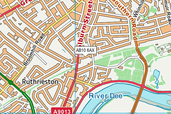 AB10 6AX map - OS VectorMap District (Ordnance Survey) AB10 6AX map - OS VectorMap District (Ordnance Survey)