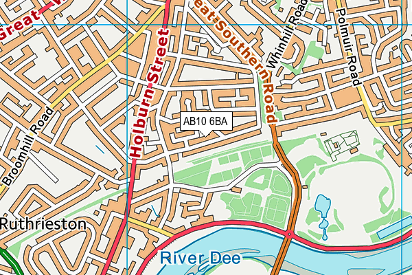 AB10 6BA map - OS VectorMap District (Ordnance Survey) AB10 6BA map - OS VectorMap District (Ordnance Survey)
