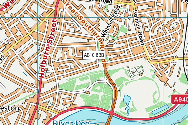 AB10 6BB map - OS VectorMap District (Ordnance Survey) AB10 6BB map - OS VectorMap District (Ordnance Survey)