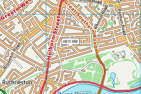 AB10 6BE map - OS VectorMap District (Ordnance Survey) AB10 6BE map - OS VectorMap District (Ordnance Survey)