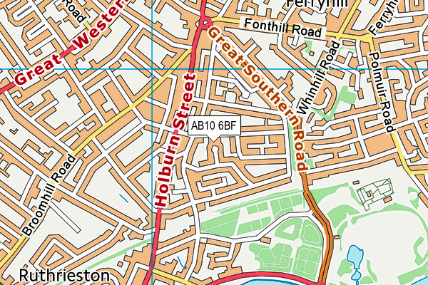 AB10 6BF map - OS VectorMap District (Ordnance Survey) AB10 6BF map - OS VectorMap District (Ordnance Survey)