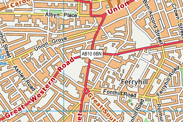 AB10 6BN map - OS VectorMap District (Ordnance Survey) AB10 6BN map - OS VectorMap District (Ordnance Survey)