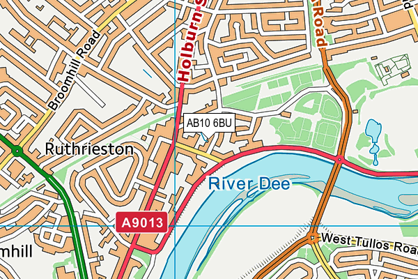 AB10 6BU map - OS VectorMap District (Ordnance Survey) AB10 6BU map - OS VectorMap District (Ordnance Survey)
