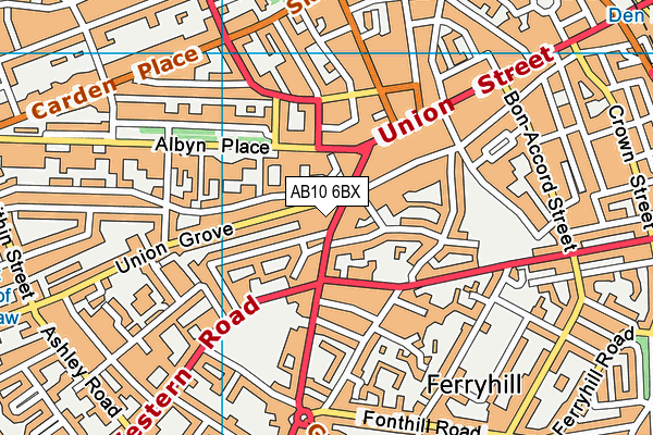 AB10 6BX map - OS VectorMap District (Ordnance Survey) AB10 6BX map - OS VectorMap District (Ordnance Survey)