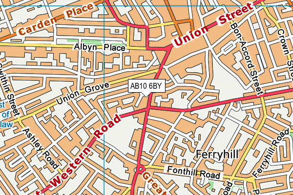 AB10 6BY map - OS VectorMap District (Ordnance Survey) AB10 6BY map - OS VectorMap District (Ordnance Survey)