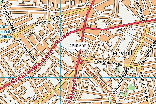 AB10 6DB map - OS VectorMap District (Ordnance Survey) AB10 6DB map - OS VectorMap District (Ordnance Survey)