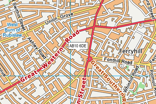 AB10 6DE map - OS VectorMap District (Ordnance Survey) AB10 6DE map - OS VectorMap District (Ordnance Survey)