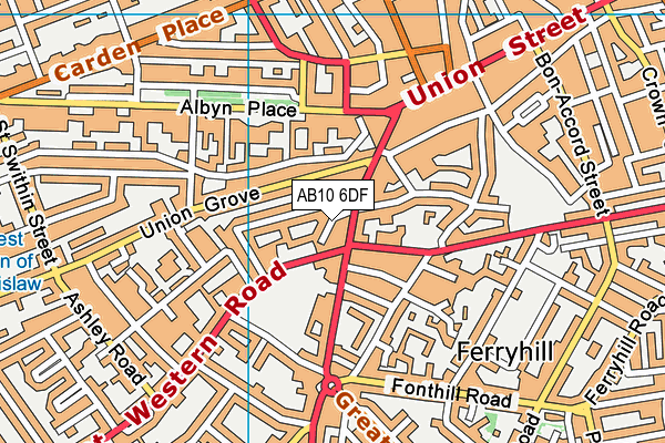 AB10 6DF map - OS VectorMap District (Ordnance Survey) AB10 6DF map - OS VectorMap District (Ordnance Survey)
