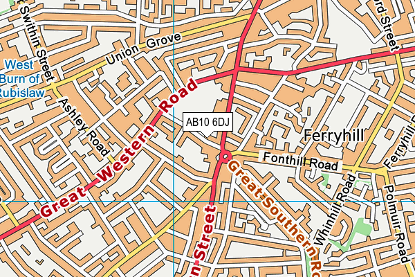 AB10 6DJ map - OS VectorMap District (Ordnance Survey) AB10 6DJ map - OS VectorMap District (Ordnance Survey)