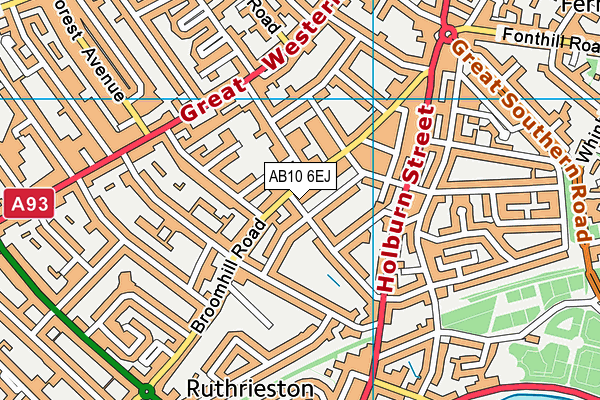 AB10 6EJ map - OS VectorMap District (Ordnance Survey) AB10 6EJ map - OS VectorMap District (Ordnance Survey)