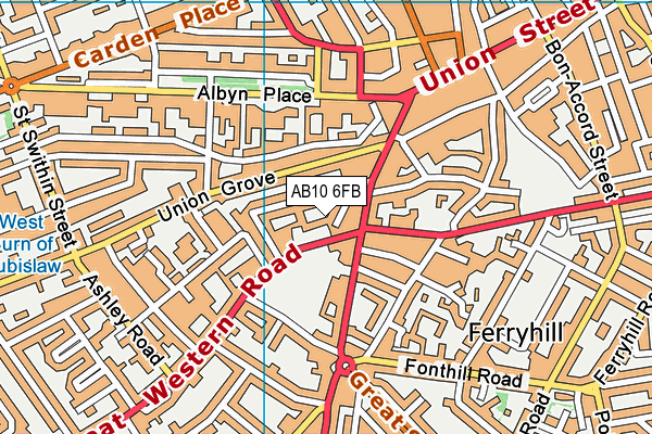 AB10 6FB map - OS VectorMap District (Ordnance Survey) AB10 6FB map - OS VectorMap District (Ordnance Survey)