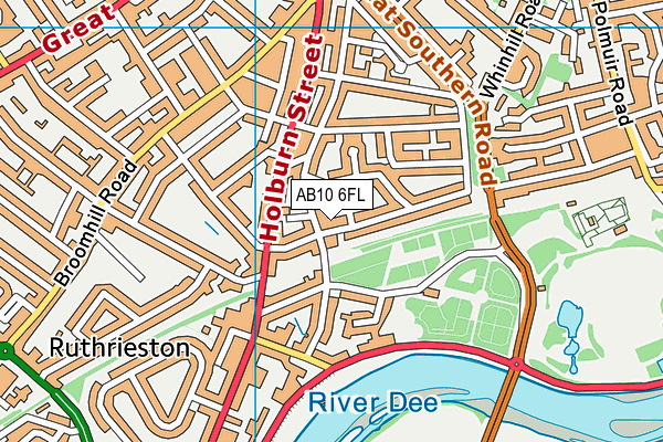 AB10 6FL map - OS VectorMap District (Ordnance Survey) AB10 6FL map - OS VectorMap District (Ordnance Survey)